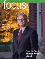 Special Section: Donor Report 2011 - Friends University