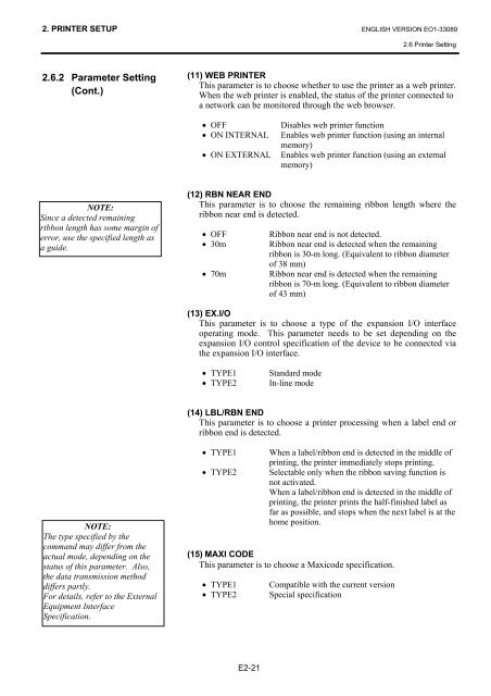 Toshiba B-EX4T1 Owners Manual - The Barcode Warehouse