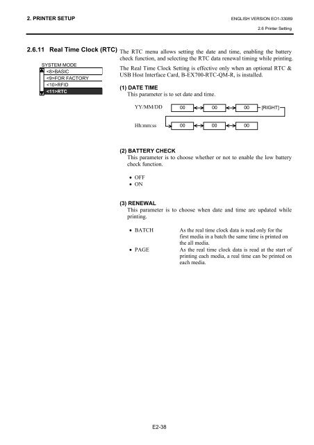 Toshiba B-EX4T1 Owners Manual - The Barcode Warehouse