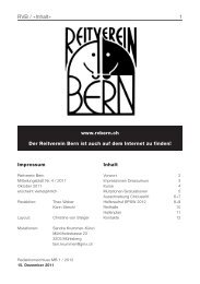 1 RVB / Â«InhaltÂ» - Reitverein Bern