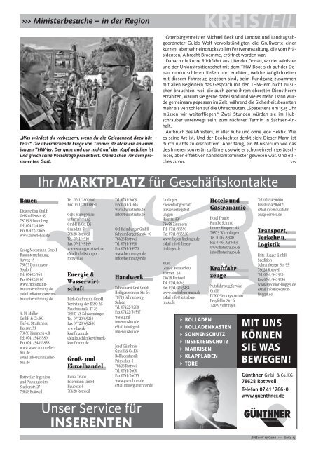 Gemeindebesuche KREISTEIL - CDU Kreisverband Rottweil