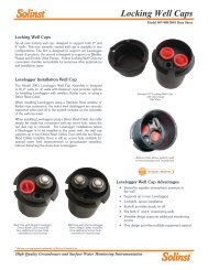 Datasheet PDF - Solinst Groundwater Instruments