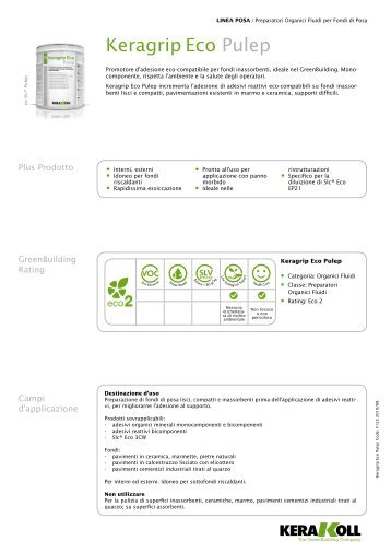 keragrip Eco pulep.pdf - Maifredi Costruzioni