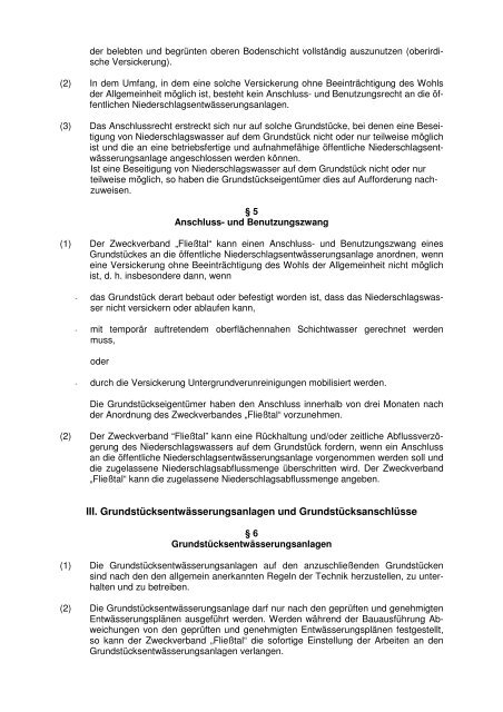 I. Allgemeine Bestimmungen - ZV Fliesstal