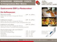 Gastronomie DSR Le Restaurateur - Tourismus Biel Seeland