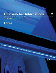 Lamps - Efficient-Tec International