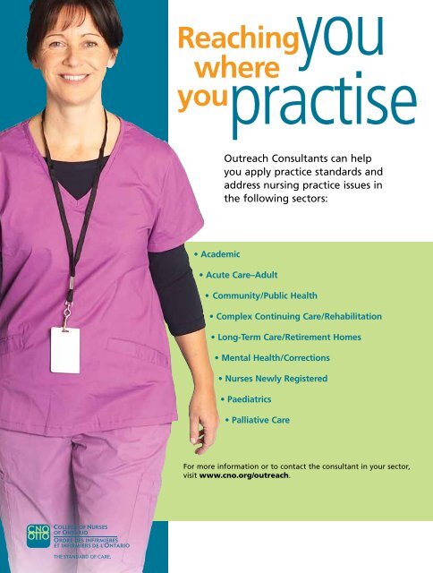 The Standard, Winter 2012 - College of Nurses of Ontario