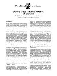 law and ethics in medical practice: an overview - The Federation of ...