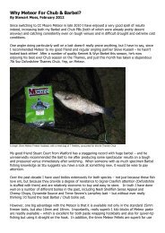 Why Meteor For Chub & Barbel - CC Moore