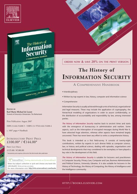 The History of INFORMATION SECURITY - Nisa