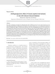 Antihyperglycemic effect of Cassia sophera leaf extracts in rats with ...