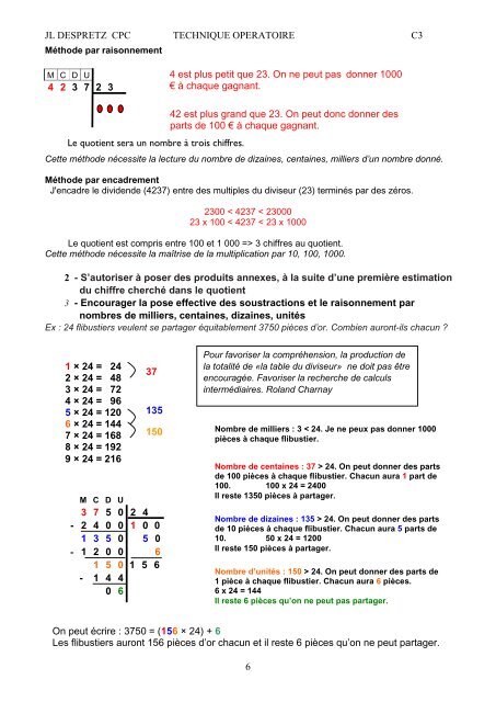 La division - classeelementaire