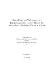 Â¨UberprÃ¼fung von Vorhersagen und ErgÃ¤nzungen zum Markov ...