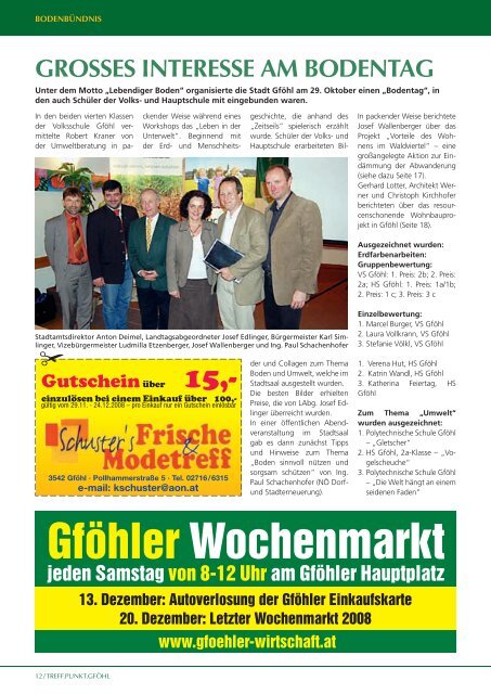 WoHNSTANDoRT GFöHL - Stadtgemeinde Gföhl