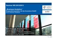 Business Analytics - Wirtschaftsinformatik - Technische UniversitÃ¤t ...