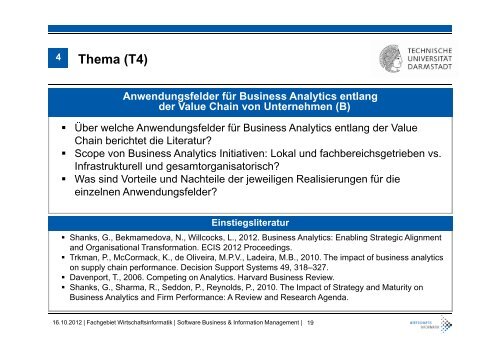 Business Analytics - Wirtschaftsinformatik - Technische UniversitÃ¤t ...