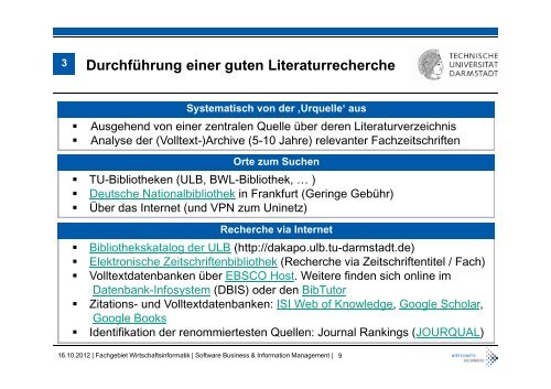 Business Analytics - Wirtschaftsinformatik - Technische UniversitÃ¤t ...