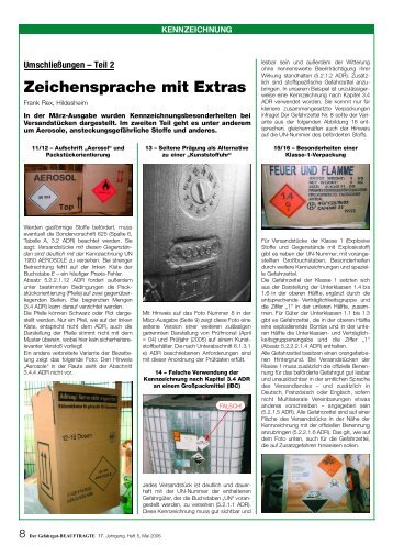 Zeichensprache mit Extras (2) - Der Gefahrgut-Beauftragte