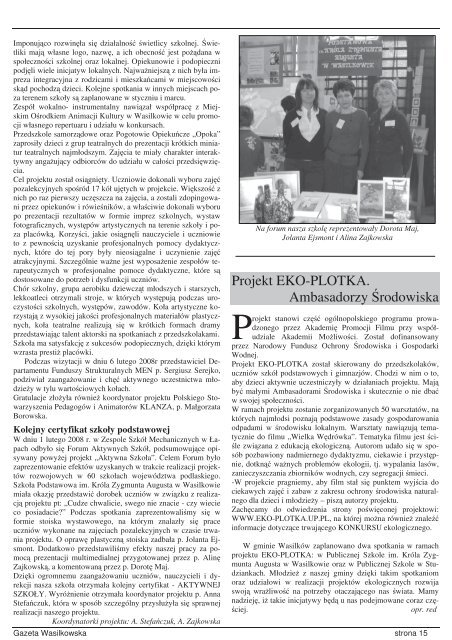 Numer 99 - Gazeta Wasilkowska - WasilkÃ³w