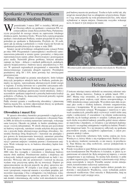 Numer 99 - Gazeta Wasilkowska - WasilkÃ³w