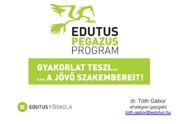 dr. Tóth Gábor - Edutus Főiskola