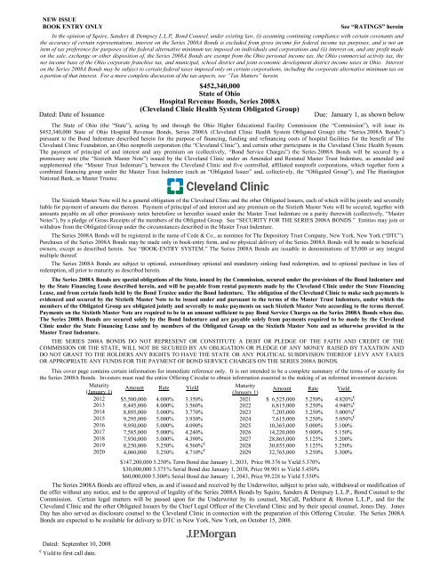 Cleveland Clinic Health System Obligated Group - FMSbonds.com