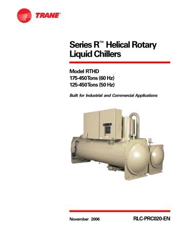 Series Râ¢ Helical Rotary Liquid Chillers - Dalkia