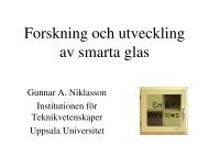 Forskning och utveckling av smarta glas - Glafo