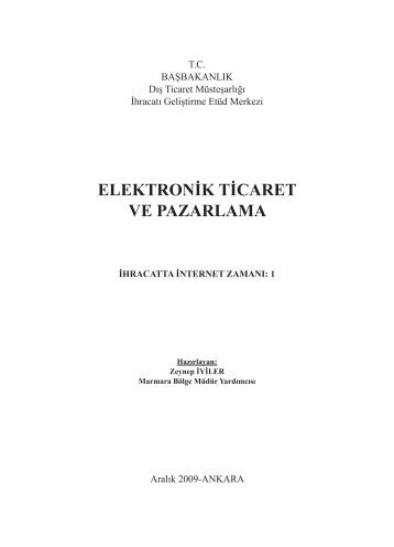 ELEKTRONÄ°K TÄ°CARET VE PAZARLAMA - Ä°geme