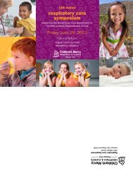 respiratory care symposium - Children's Mercy Hospitals and Clinics