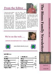 14 newsletter - The Binns Family