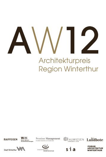 Jurybericht AW12 - Architekturpreis Region Winterthur