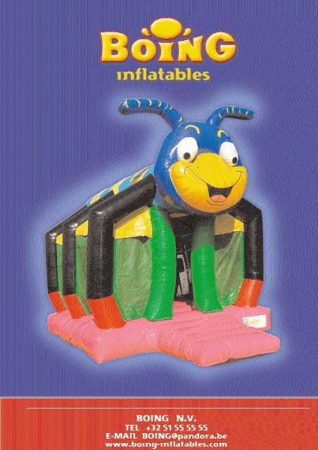 The manufacturing of BOING inflatables