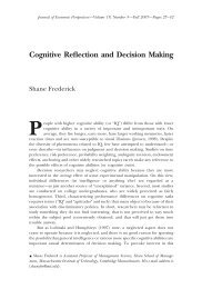 Cognitive Reflection and Decision Making - to open FTP session ...