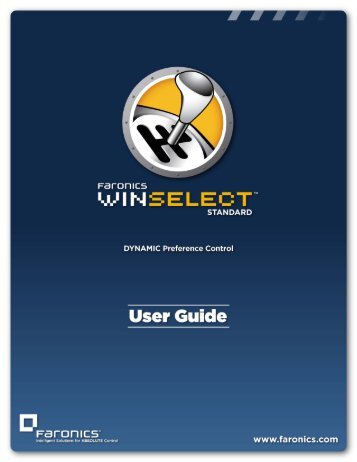 Faronics WINSelect Standard User Guide