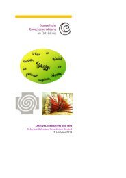 Flyer Kreatives, Meditatives und Tanz,Dekanate AA u. GD, ab ...