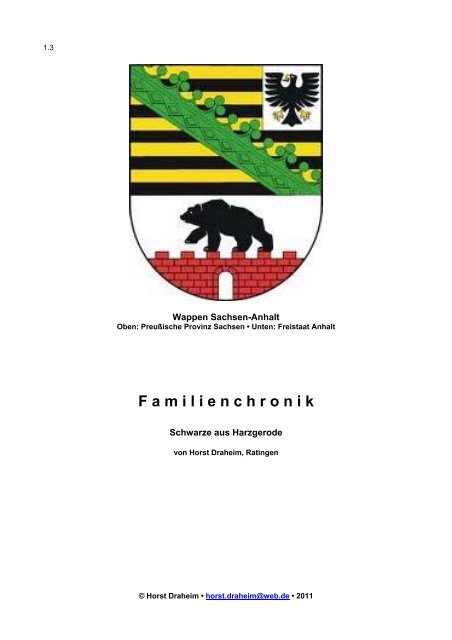 Schwarze Aus H Arzgerode Sachsen Anhalt Draheim Horst