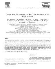 Critical heat flux analysis and R&D for the design of the ITER divertor