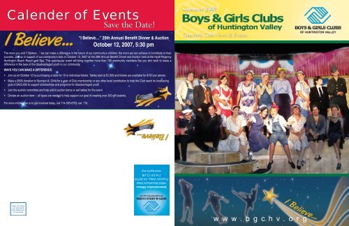 Calender of Events Calender of Events - Boys and Girls Clubs of ...