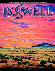 Relocation Guide - Roswell, New Mexico, Chamber of Commerce