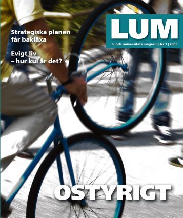 LUM nr 7 - 9 september - Humanekologi Lunds universitet