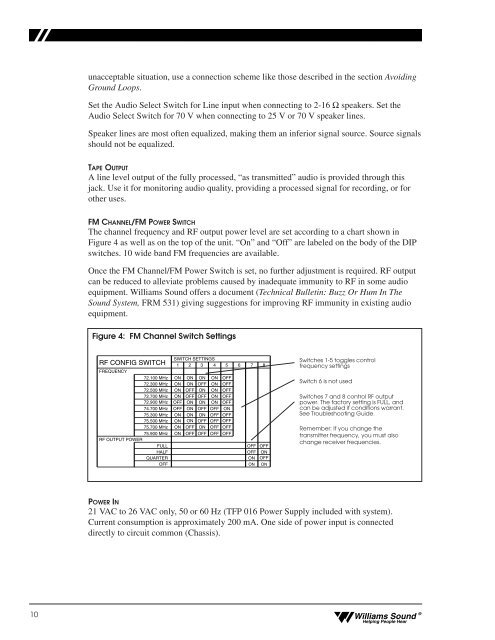 Install Instructions - Williams Sound