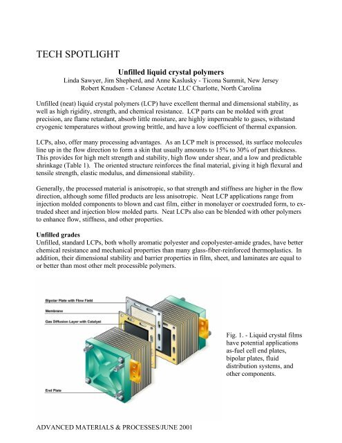 Unfilled Liquid Crystal Polymers - Hi Polymers