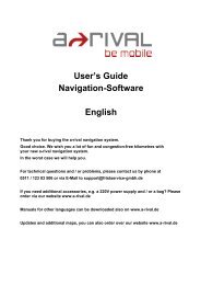 User's Guide Navigation-Software English - A-rival