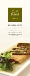 DELIVERY MENU - Bateel