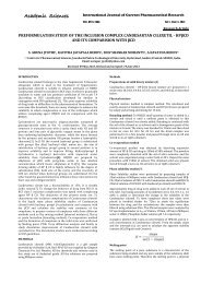 preformulation study of the inclusion complex candesartan cilexetil