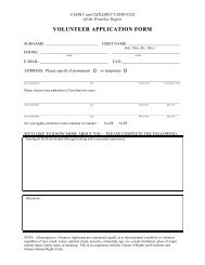 volunteer application form - Family and Children's Services of the ...