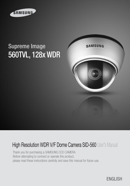 560TVL, 128x WDR - Samsung CCTV