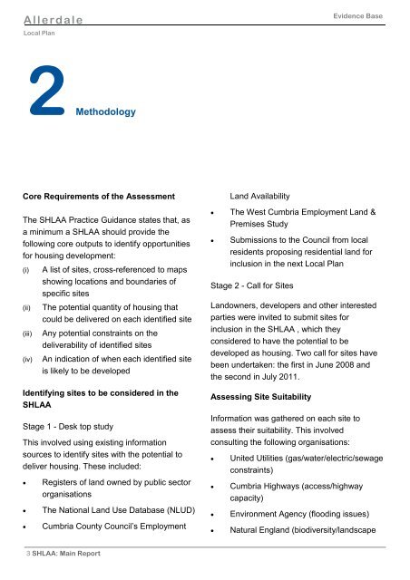 SHLAA Main Document (March 2013) in PDF format - Allerdale ...