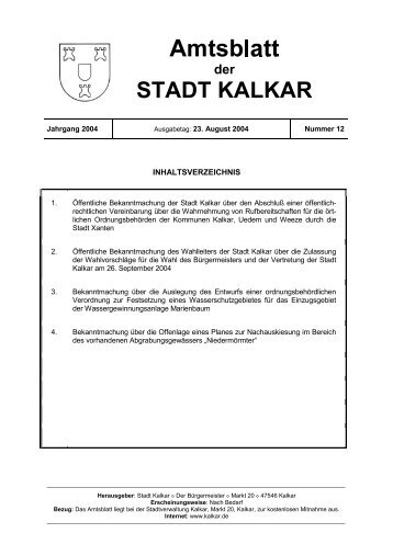 STADT KALKAR